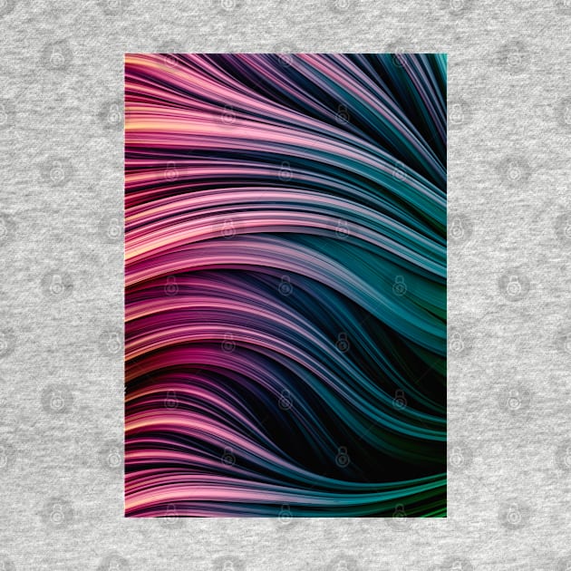Hot Pink and Dark Blue Abstract Art Strands by love-fi
